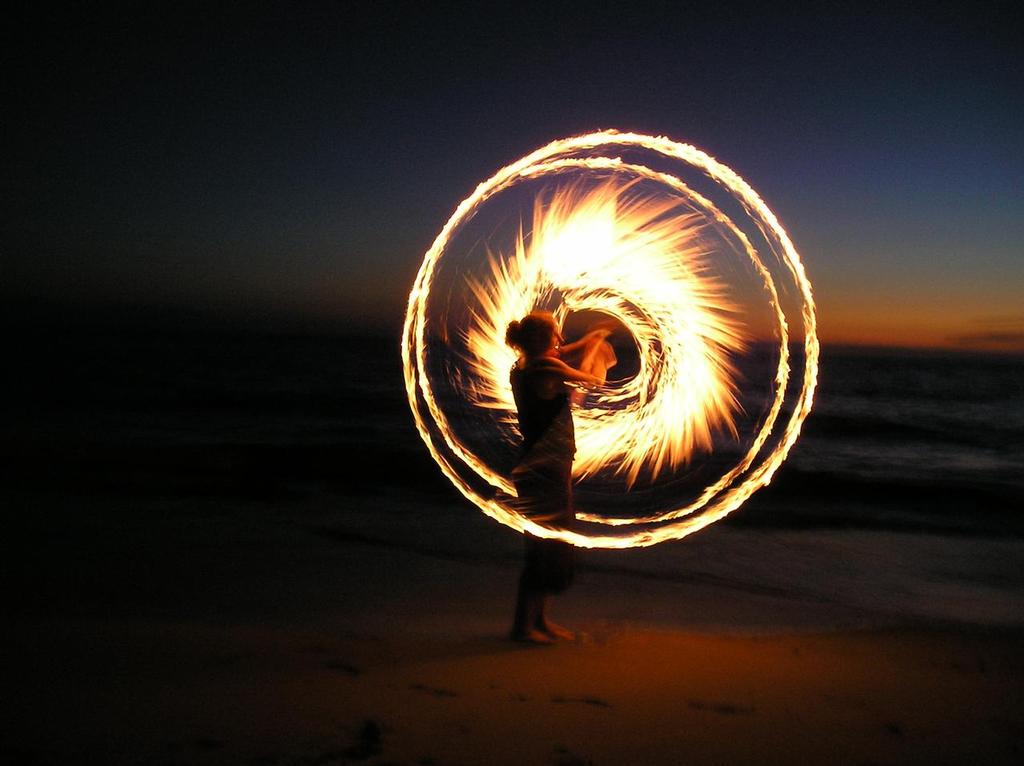 An impressive fire twirling display will be too hot to miss © Gold Coast Marine Expo www.gcmarineexpo.com.au